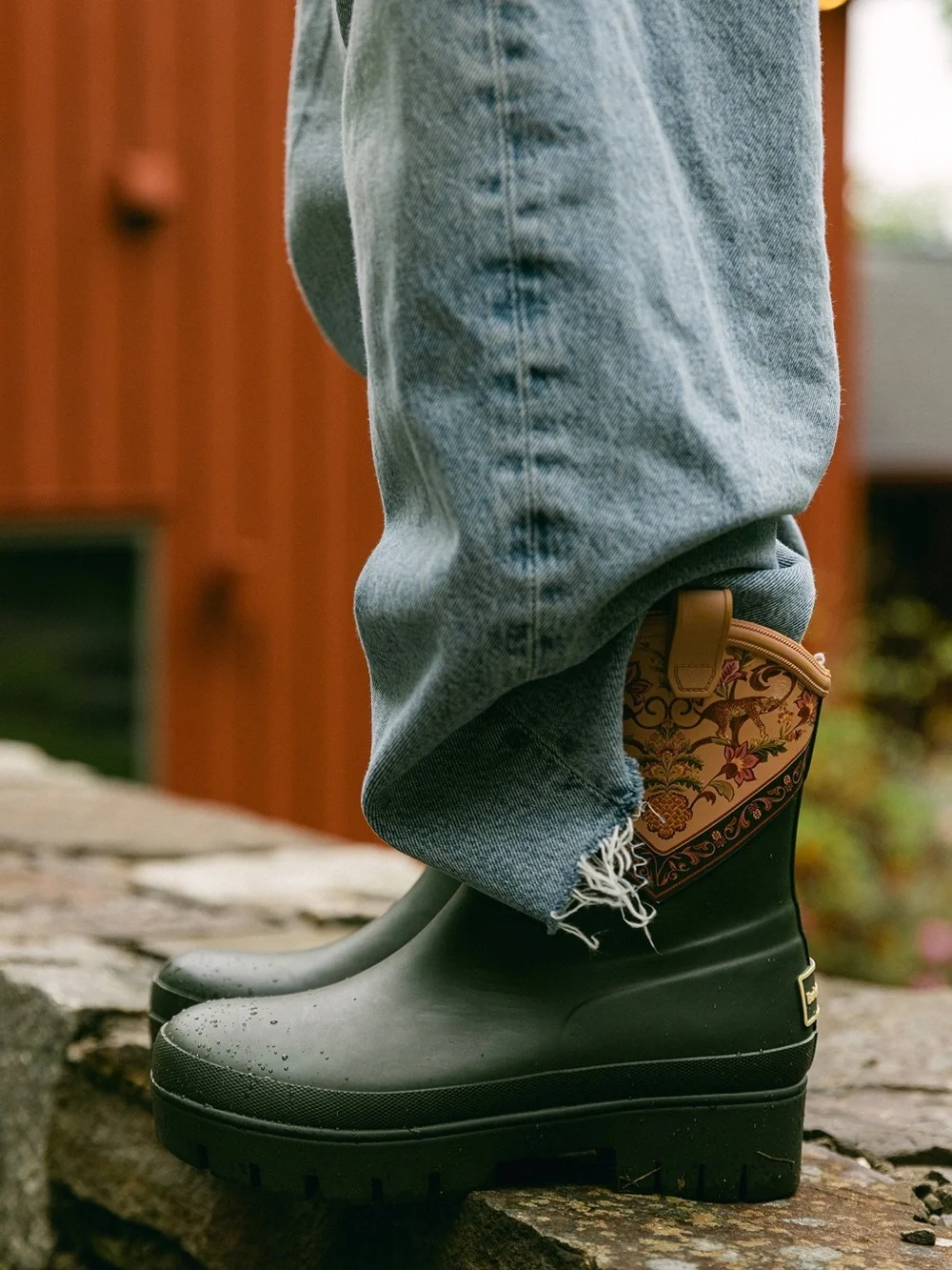 NWT Barbour FARM Rio Thais Ankle Wellingtons Rain Boots